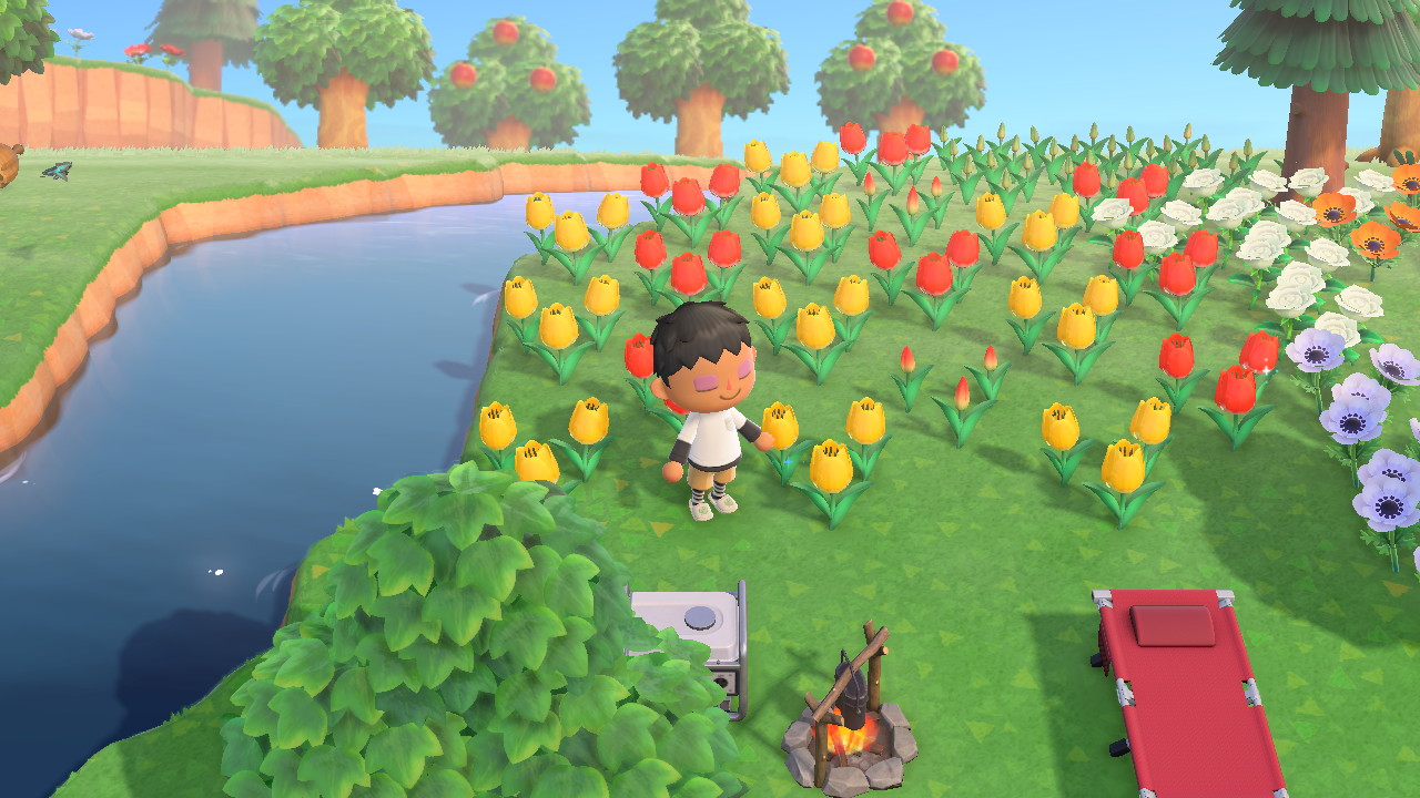 animal crossing new horizons lots of flowers | The Geek Homestead